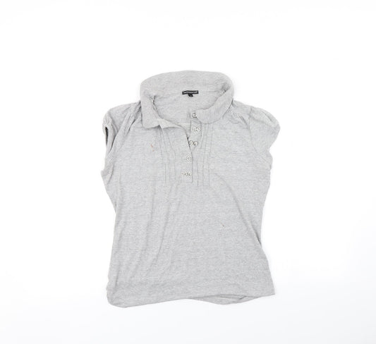 Marks and Spencer Womens Grey   Basic Polo Size 12