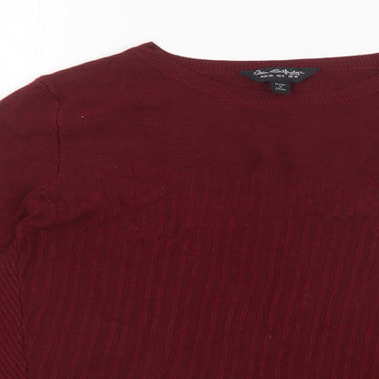 Miss Selfridge Womens Red   Pullover Jumper Size 10