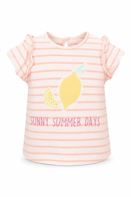 Primark Girls Multicoloured Striped  Basic T-Shirt Size 18-24 Months