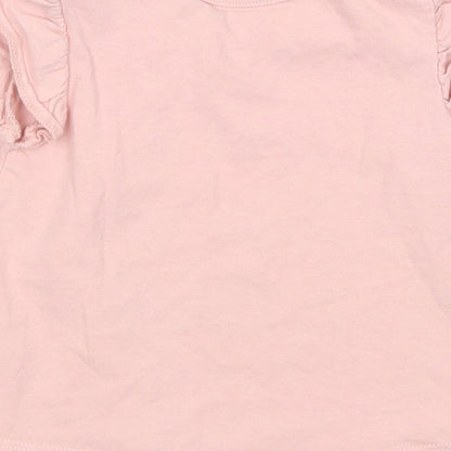 Preloved TU Girls Pink   Basic T-Shirt Size 6 Years - Label