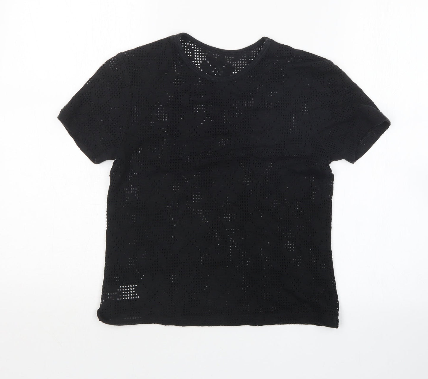 St Michael Womens Black   Basic T-Shirt Size 10