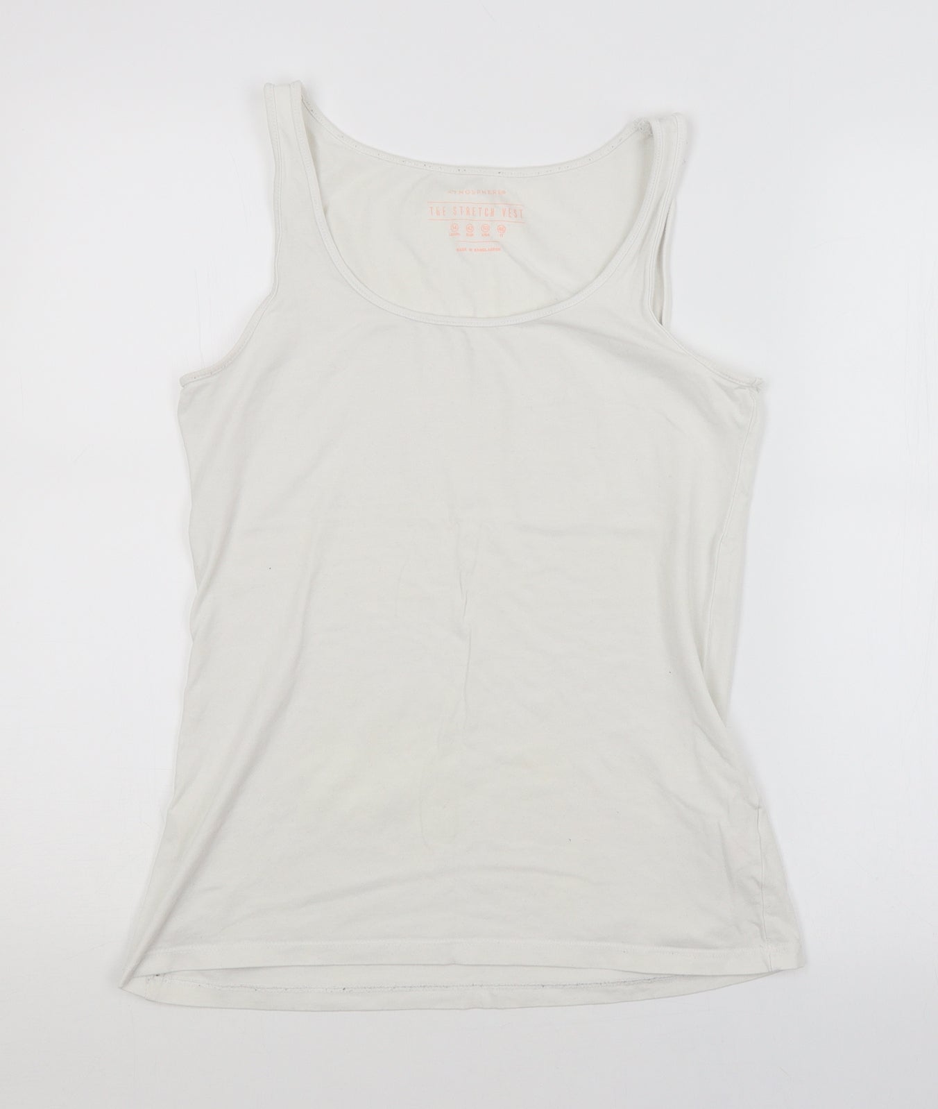 Atmosphere Womens White   Basic Tank Size 14