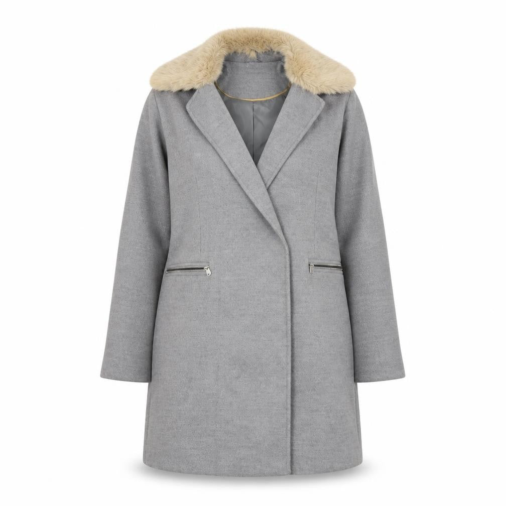 Topshop Womens Grey   Trench Coat Coat Size 10