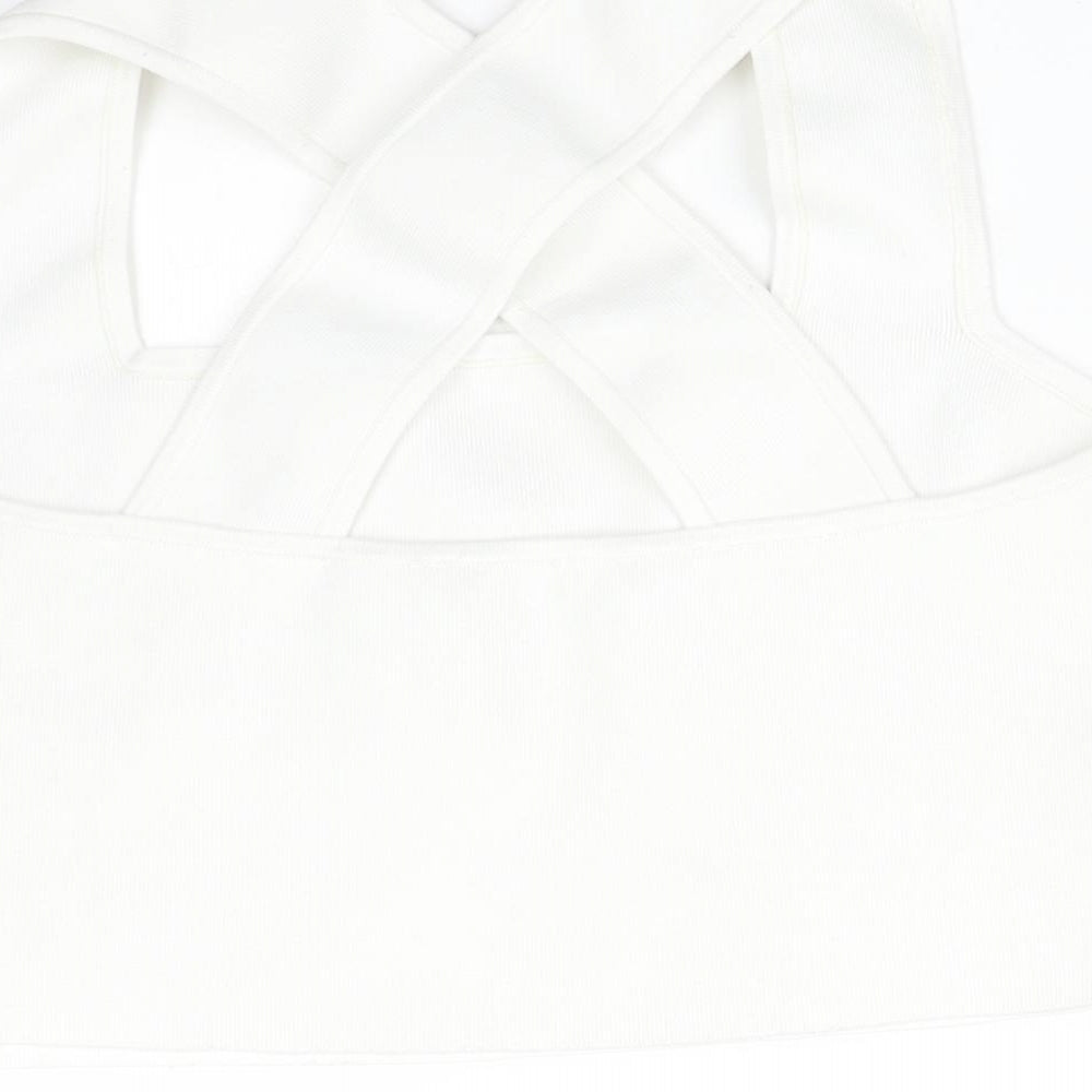 H&M Womens White   Basic T-Shirt Size M