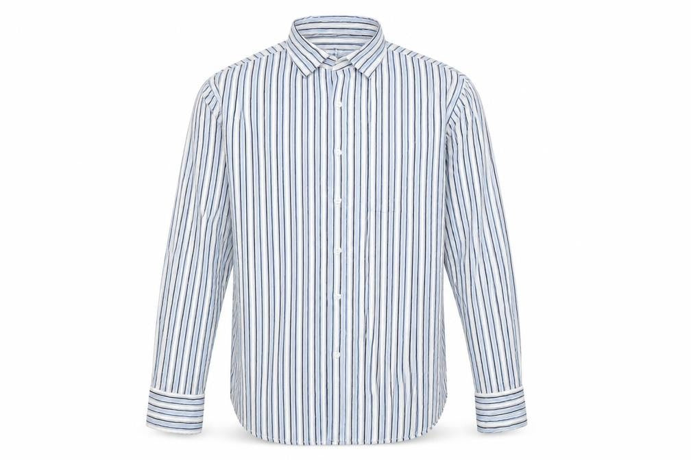 FOXHOLE Mens Multicoloured Striped   Button-Up Size XL