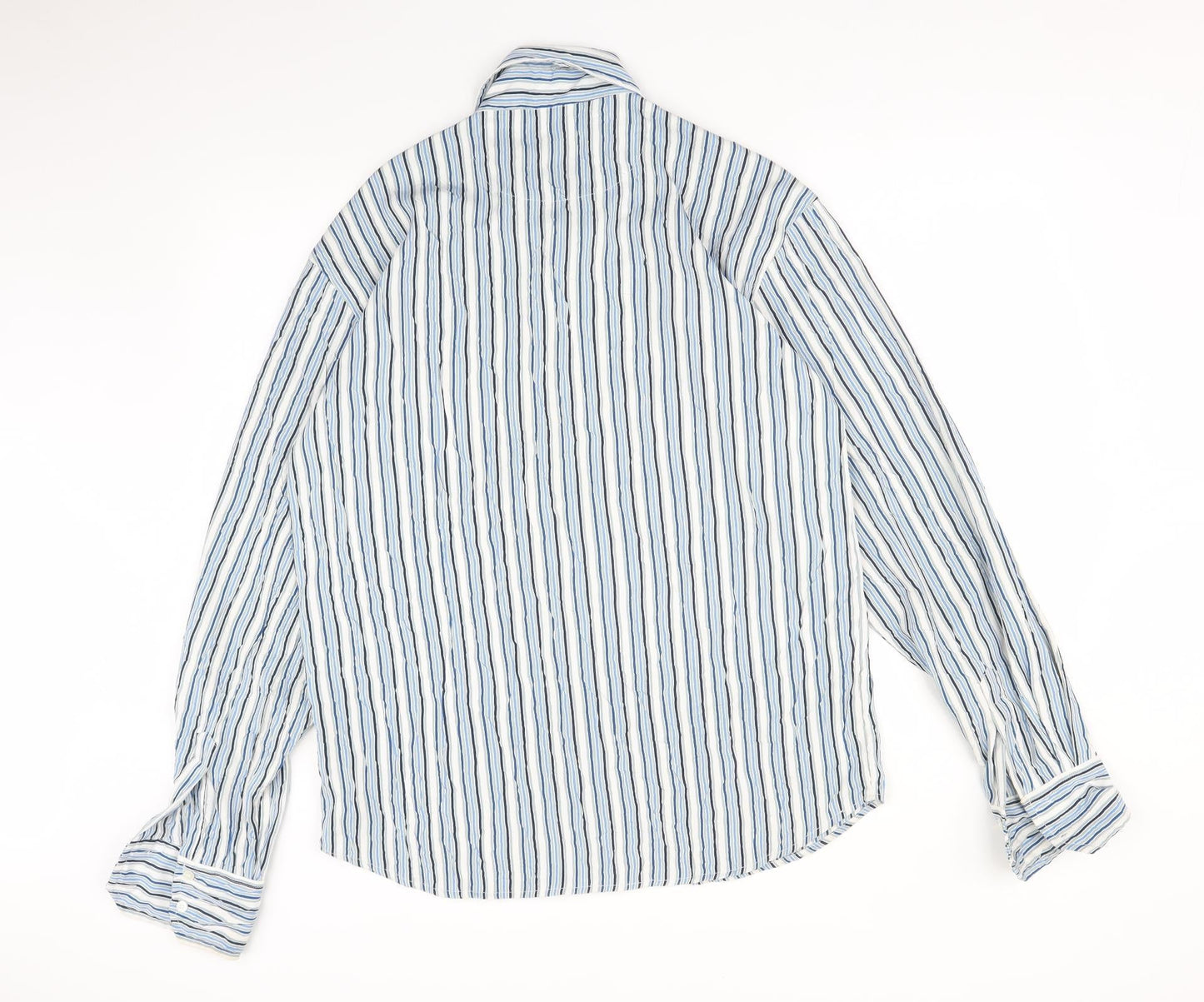 FOXHOLE Mens Multicoloured Striped   Button-Up Size XL