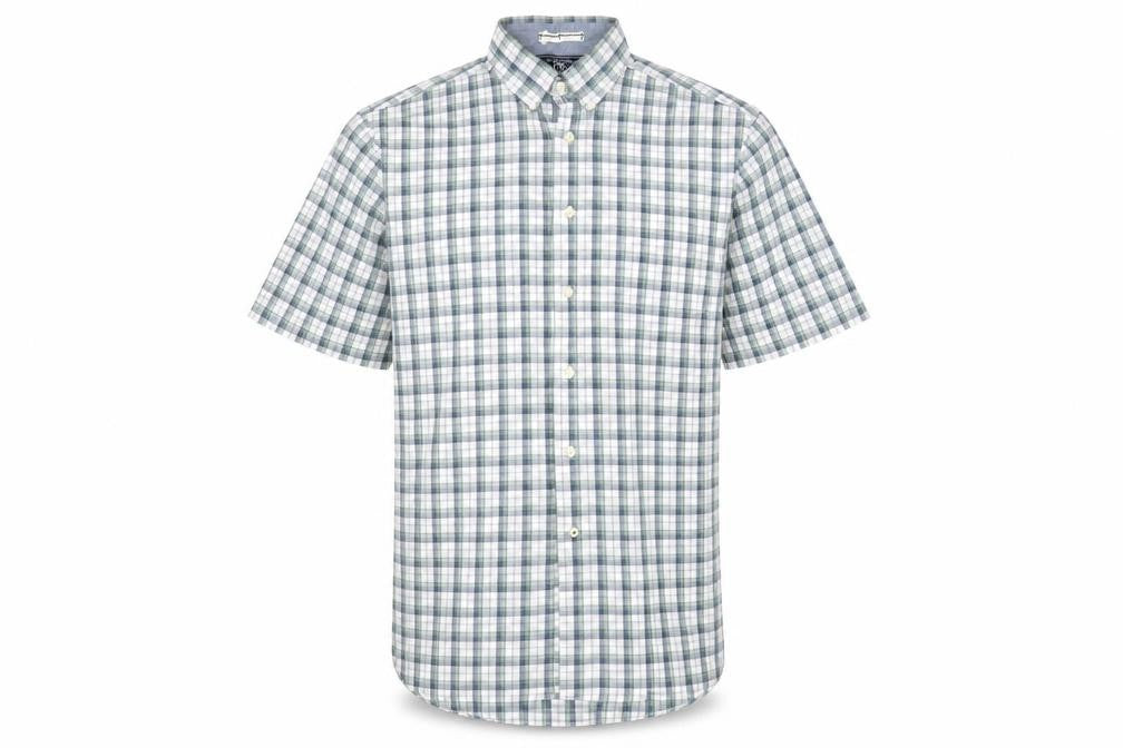 Nautica Mens Multicoloured Check   Button-Up Size L