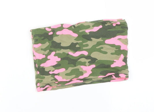 Matalan Girls Multicoloured Camouflage  Basic T-Shirt Size 12 Years