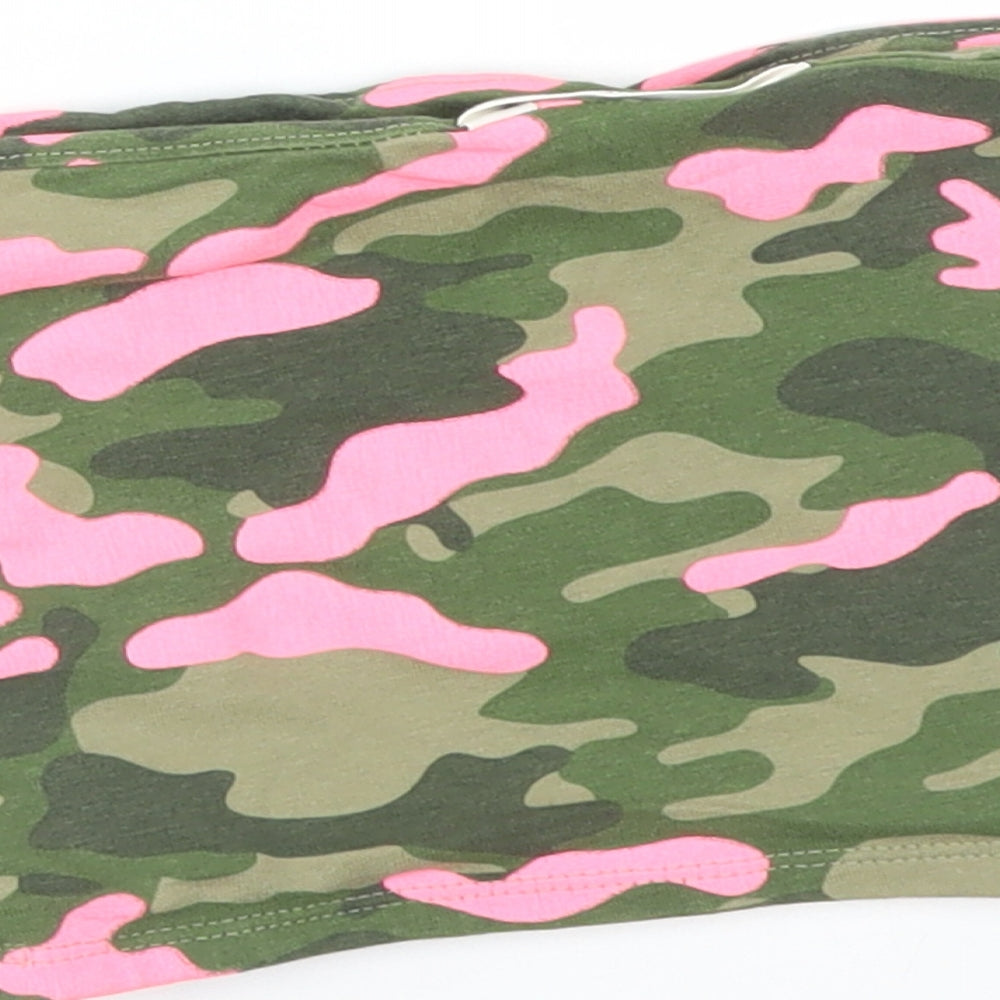 Matalan Girls Multicoloured Camouflage  Basic T-Shirt Size 12 Years