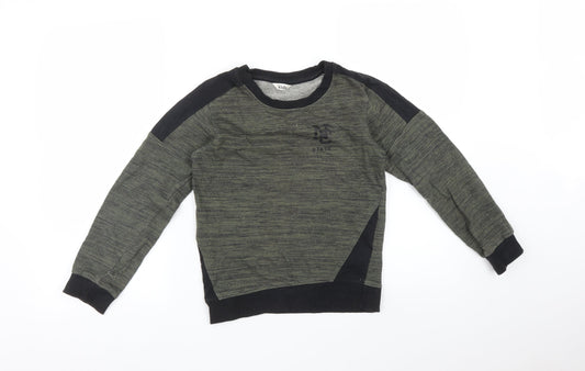 M&Co Boys Green   Pullover Sweatshirt Size 9-10 Years