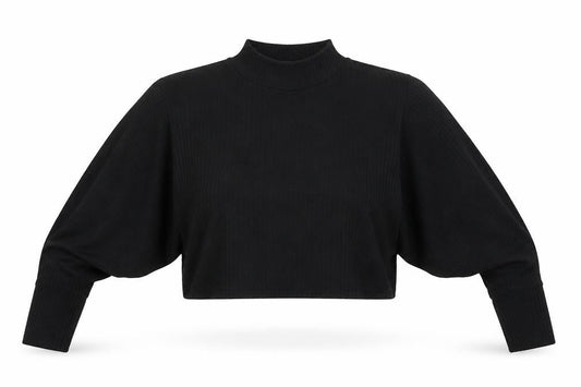Boohoo Womens Black Striped  Cropped T-Shirt Size 10