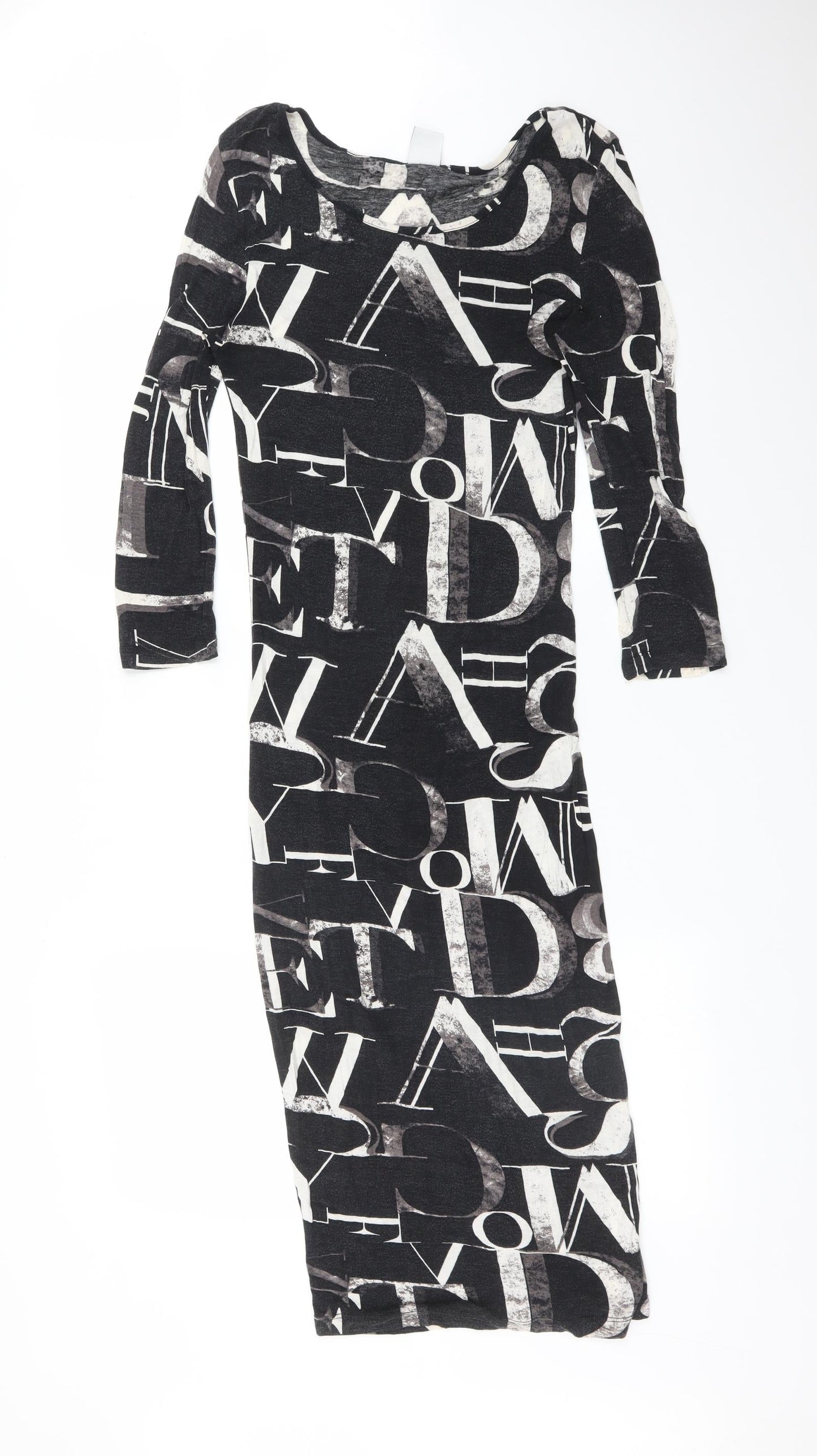 VERO MODA Womens Multicoloured Geometric  Bodycon  Size M