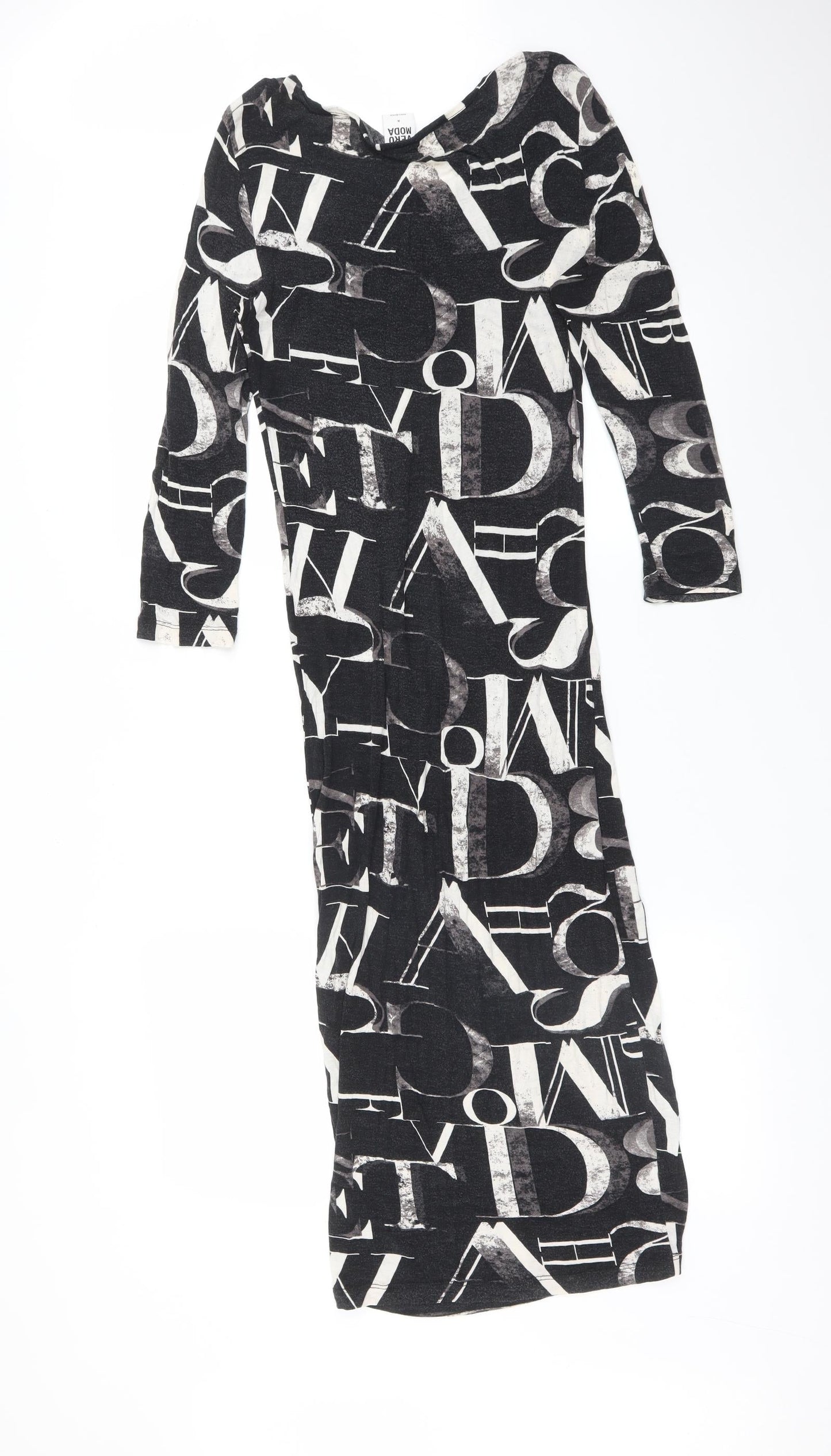VERO MODA Womens Multicoloured Geometric  Bodycon  Size M