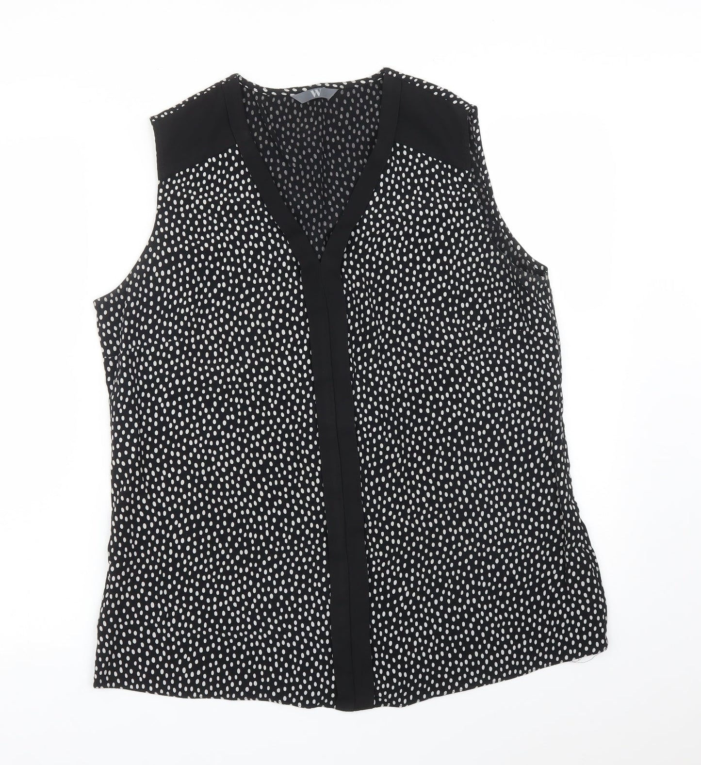BHS Womens Multicoloured Polka Dot  Basic Blouse Size 16
