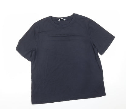 Preloved NEXT Womens Blue   Basic T-Shirt Size 14 - Front