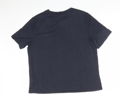 Preloved NEXT Womens Blue   Basic T-Shirt Size 14 - Back