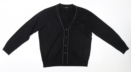 Preloved George Womens Black   Cardigan Jumper Size L - Front