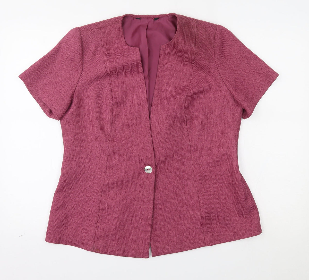 Bonmarché Womens Pink Jacket Blazer One Size