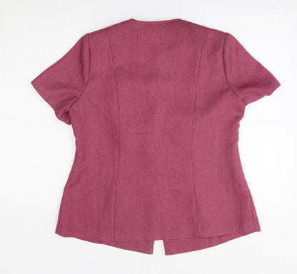 Bonmarché Womens Pink Jacket Blazer One Size