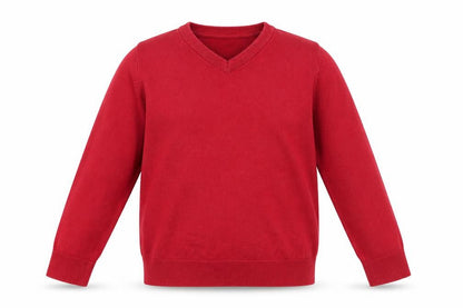 F&F Girls Red   Pullover Jumper Size 5-6 Years