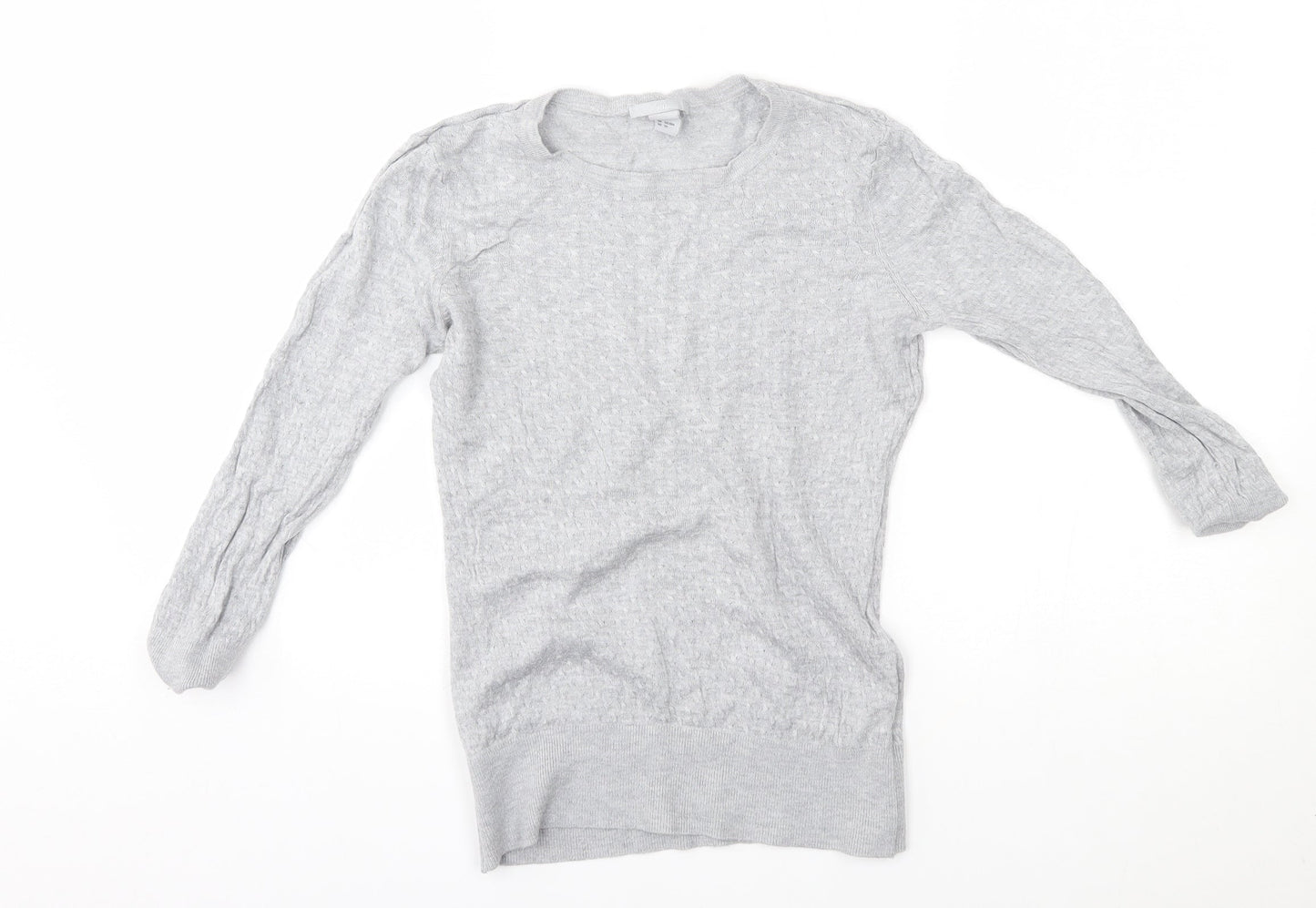 H&M Womens Grey   Pullover Jumper Size S