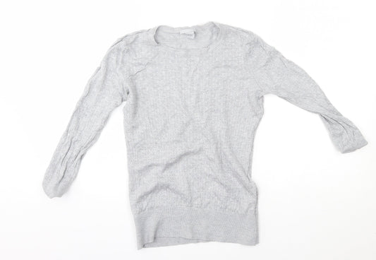 H&M Womens Grey   Pullover Jumper Size S