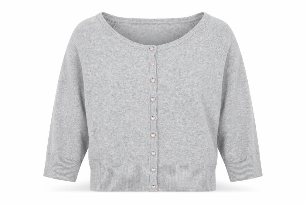Matalan Womens Grey  Knit Cardigan Jumper Size 12