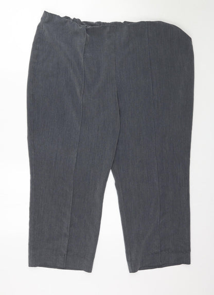 Bonmarché Womens Grey Trousers Size 20 L25 in