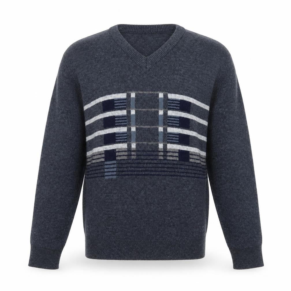 Cavallio Mens Blue  Knit Pullover Jumper Size S