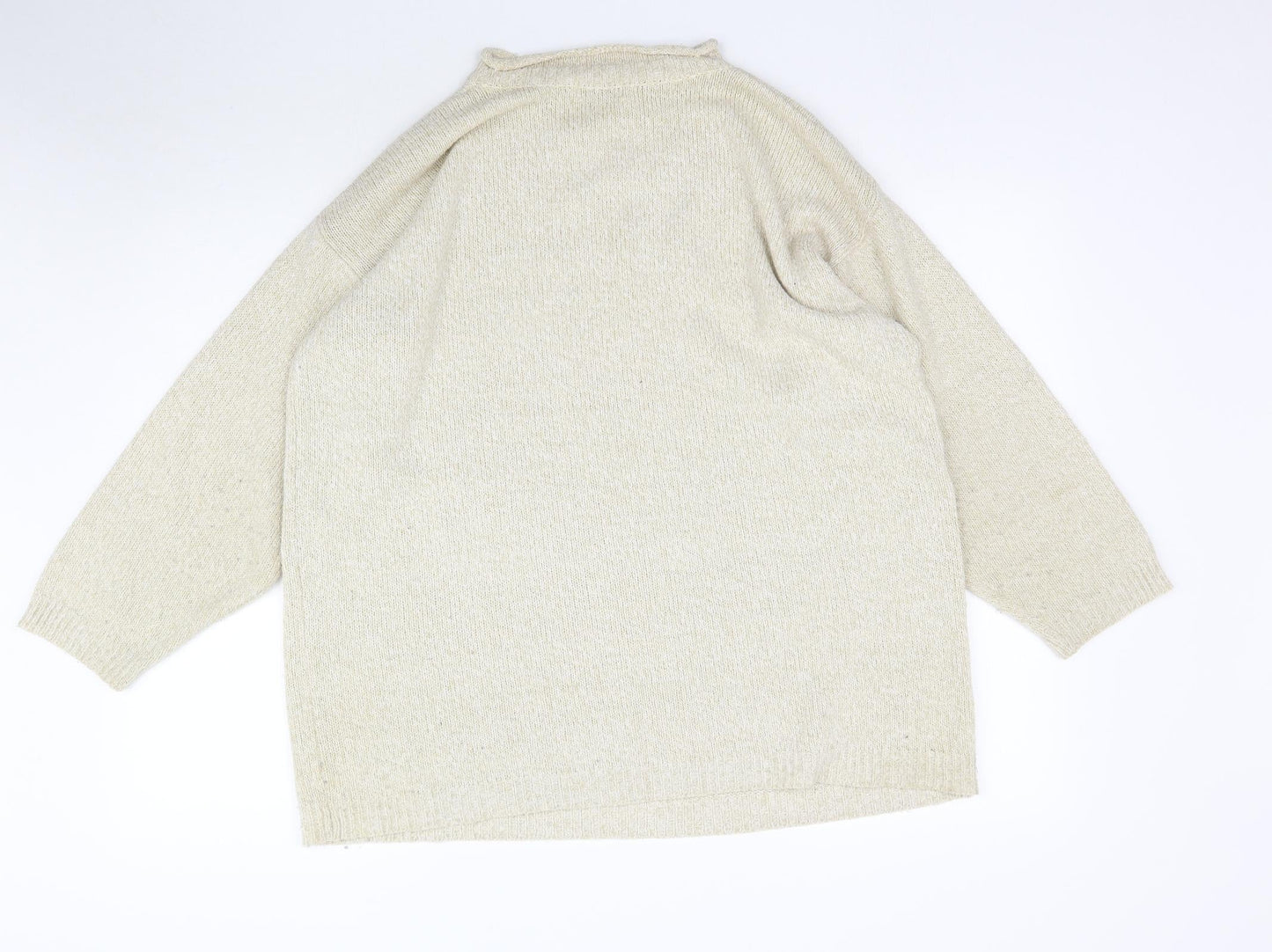 New Look Womens Beige  Knit Pullover Jumper Size S