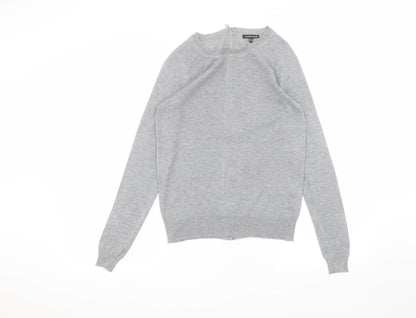 Warehouse Womens Grey   Basic T-Shirt Size 8