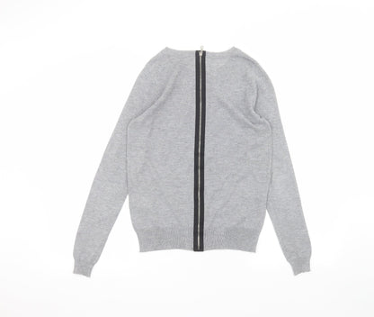 Warehouse Womens Grey   Basic T-Shirt Size 8