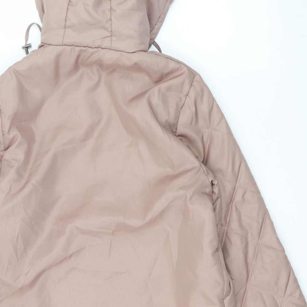 anne de lancay Womens Pink   Parka Coat Size S