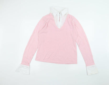 Preloved Debbie Morgan Womens Pink   Basic T-Shirt Size XL - Front