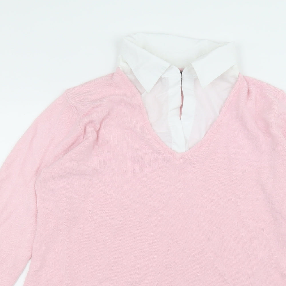 Debbie Morgan Womens Pink   Basic T-Shirt Size XL