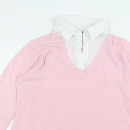 Preloved Debbie Morgan Womens Pink   Basic T-Shirt Size XL - Detail