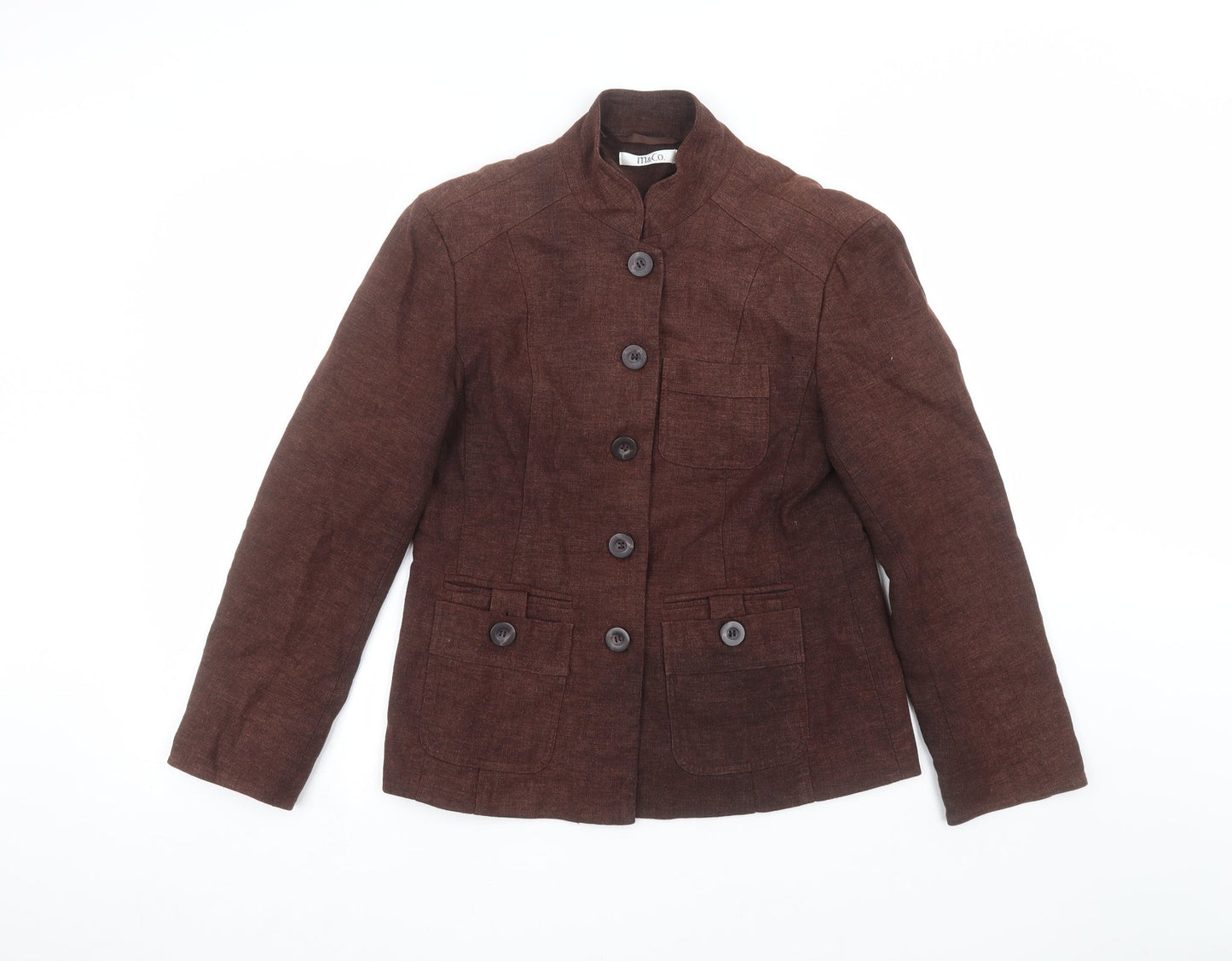 M&Co Womens Brown   Jacket  Size 10