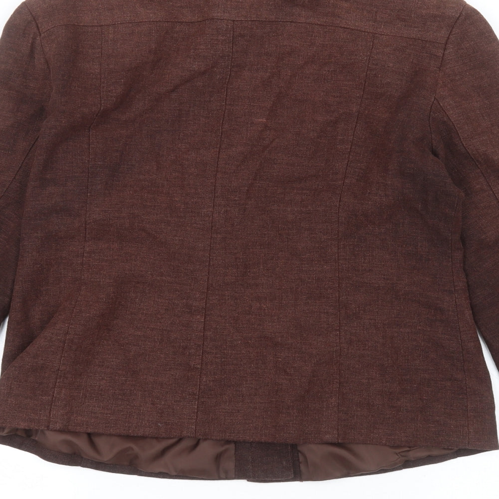 M&Co Womens Brown   Jacket  Size 10