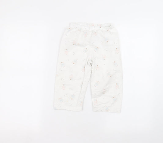 Preworn Baby White   Sweatpants Trousers Size 18-24 Months