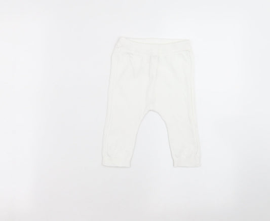 TU Baby White   Sweatpants Trousers Size 6-9 Months
