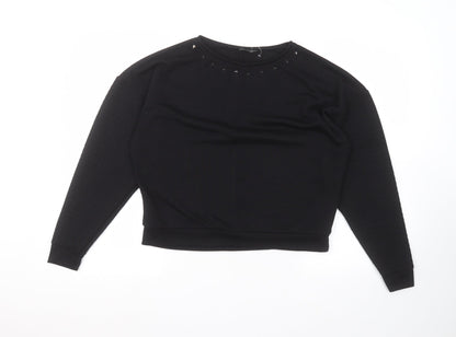 Topshop Womens Black   Pullover Jumper Size 8