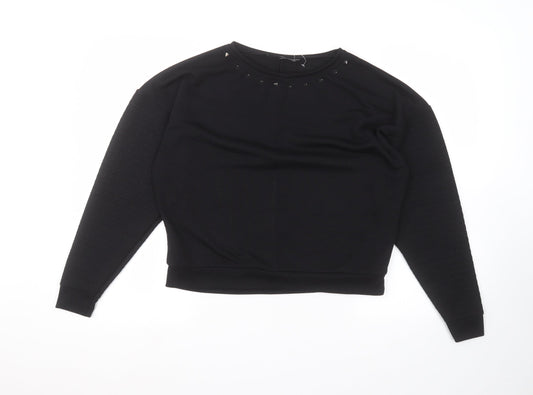 Topshop Womens Black   Pullover Jumper Size 8
