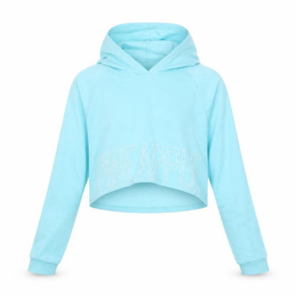 Pineapple Girls Blue   Pullover Hoodie Size 11-12 Years