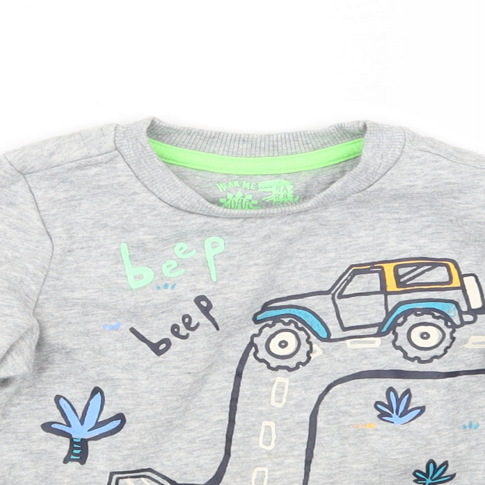 F&F Boys Grey   Pullover Jumper Size 18-24 Months