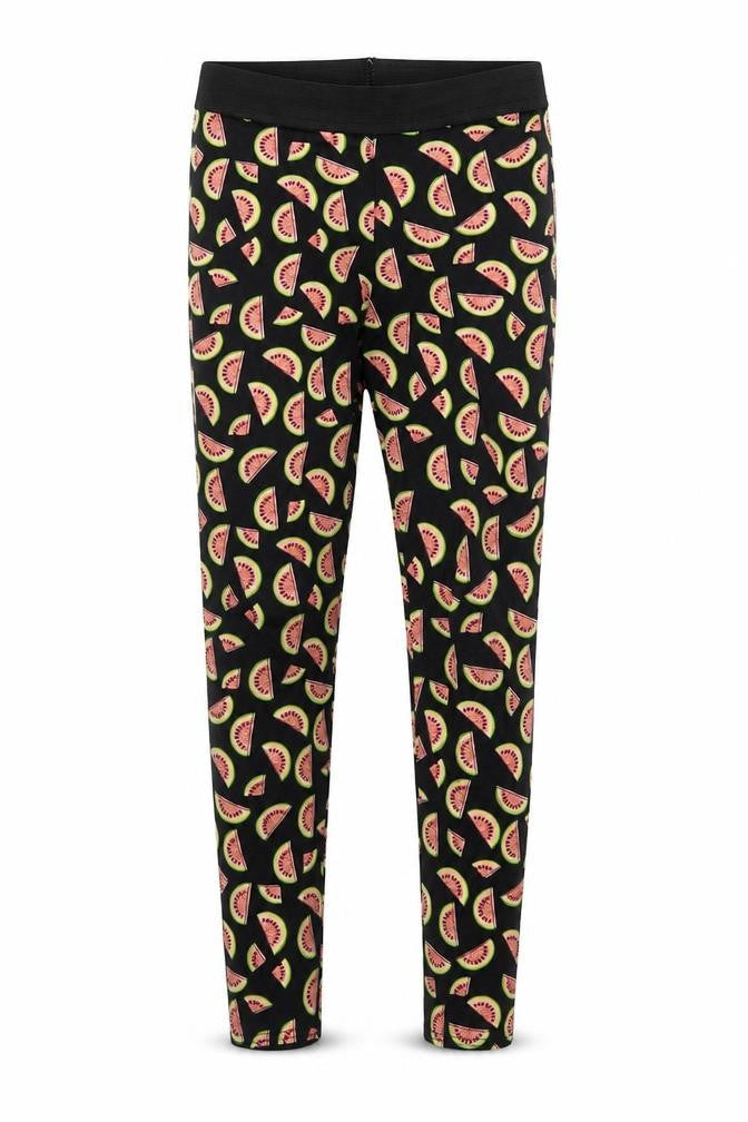 Atmosphere Womens Black Geometric  Capri Leggings Size 6 L21.5 in