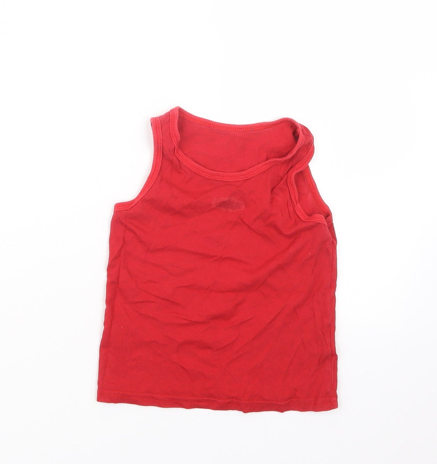 George Boys Red   Basic T-Shirt Size 3-4 Years