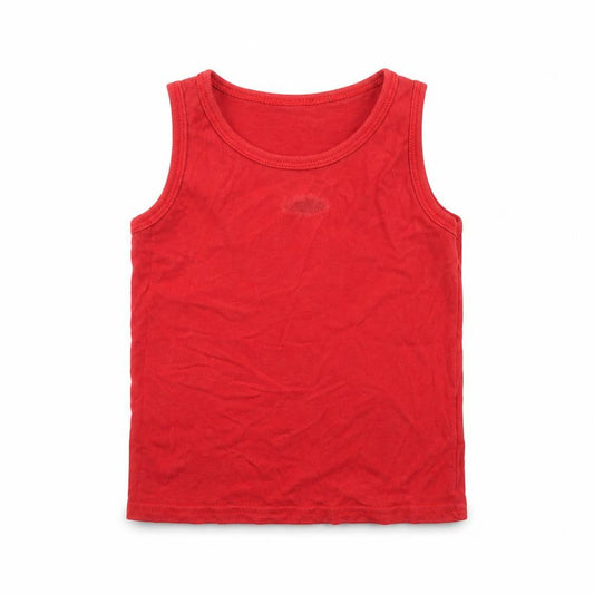 George Boys Red   Basic T-Shirt Size 3-4 Years