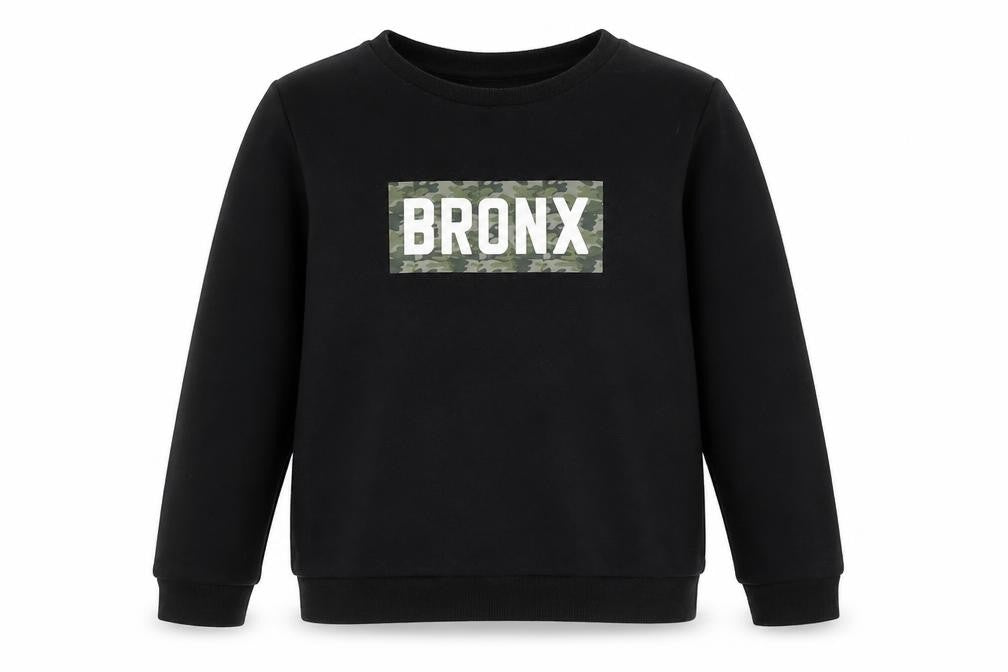 Primark Boys Black   Pullover Sweatshirt Size 11-12 Years  - Bronx