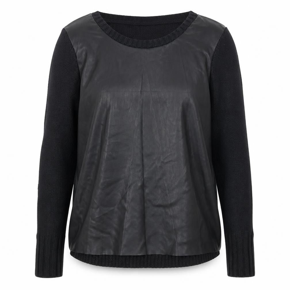 VILA Womens Black  Knit Pullover Jumper Size L