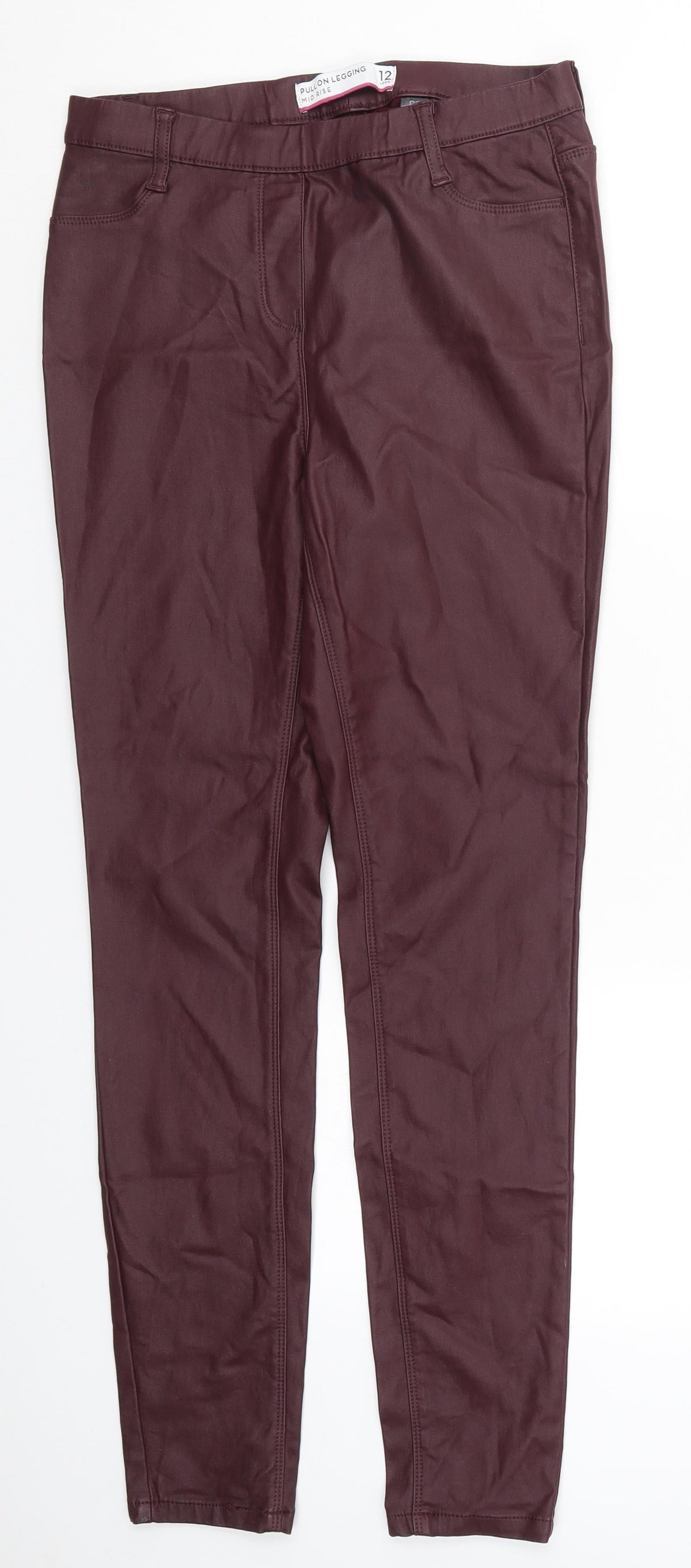 Next Womens Red   Carrot Trousers Size 12 L29 in